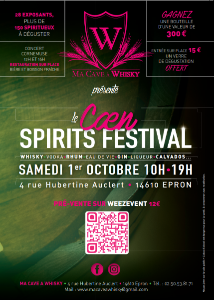 Le Caen Spirits Festival 2022, l'évènement de votre caviste Ma cave à Whisky Epron