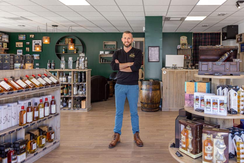 Extérieur de la boutique de spiritueux